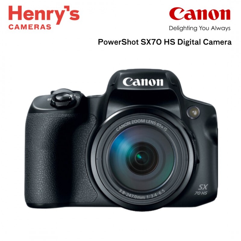Canon PowerShot SX70 HS Digital Camera - 21.1 MP, 65x Optical Zoom, Black
